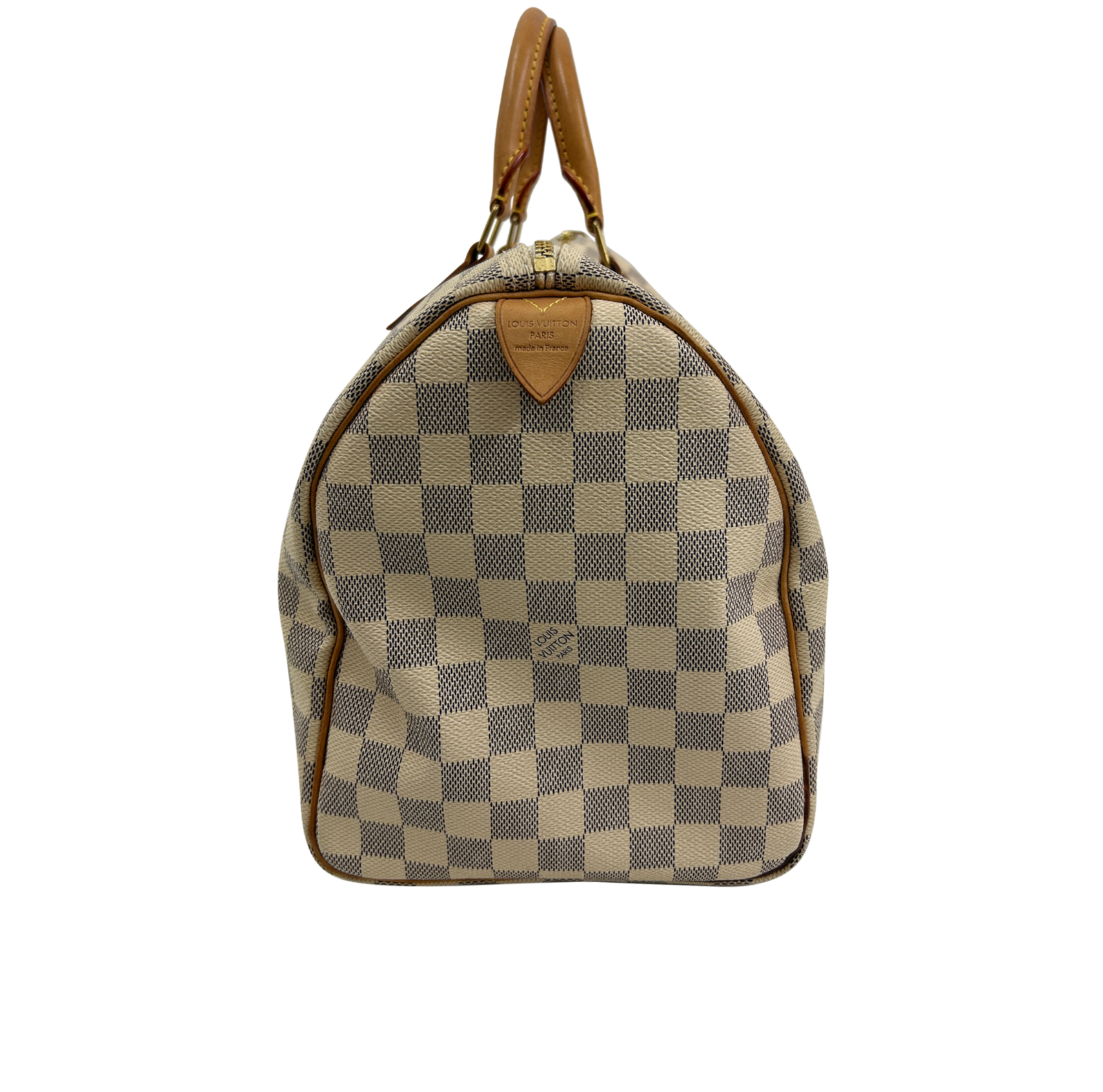 Speedy 35, 790&euro;, Bolso, Azul/Beige, Canvas - General, Vista lateral